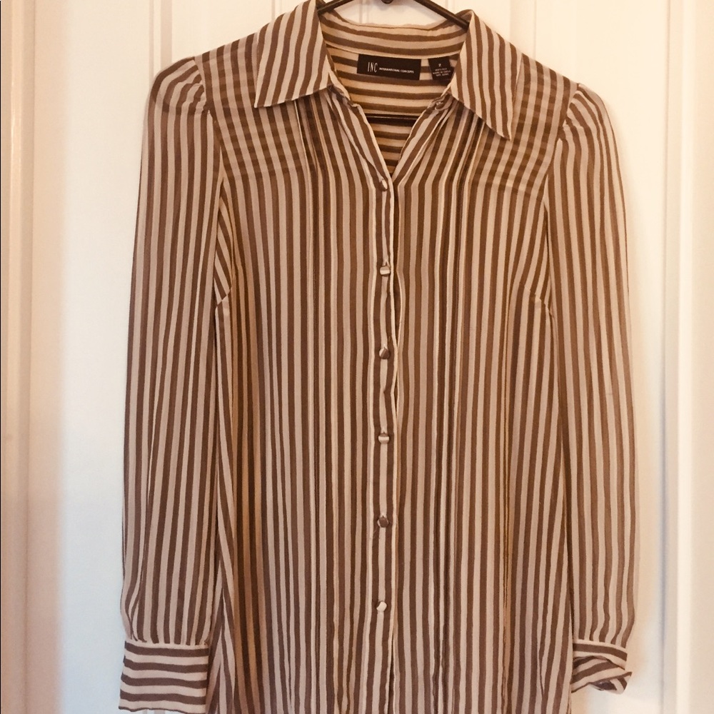 Inc silk shirt.